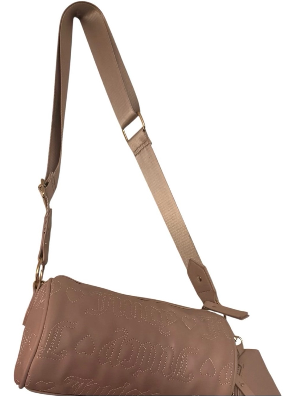 Juicy Couture Taupe Crossbody Barrel Bag - Picture 10 of 11